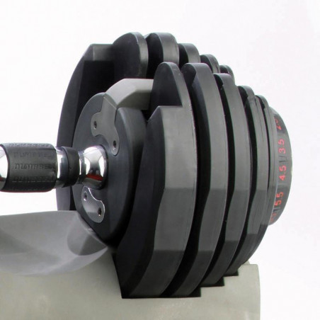 Manubrio a carico regolabile con selezionatore 2,5 - 24 kg