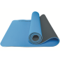 ZWEIFARBIGE PROFI-YOGAMATTE hellblau und dunkelgrau