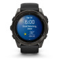 fenix 8 – 51 mm, AMOLED Sapphire, Carbon grey DLC with Black/pebble grey silicone band (010-02905-21)