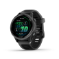 Forerunner 570 - 42mm Schwarz/Schiefergrau Aluminium mit Schnellwechsel-Silikon-Armband 20 mm Transparent Schwarz/Schwarz (010-0 Forerunner 570 - 42mm Schwarz/Schiefergrau Aluminium mit Schnellwechsel-Silikon-Armband 20 mm Transparent Schwarz/Schwarz (010-0