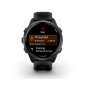 Forerunner 570 - 42mm Schwarz/Schiefergrau Aluminium mit Schnellwechsel-Silikon-Armband 20 mm Transparent Schwarz/Schwarz (010-0 Forerunner 570 - 42mm Schwarz/Schiefergrau Aluminium mit Schnellwechsel-Silikon-Armband 20 mm Transparent Schwarz/Schwarz (010-0
