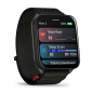 Venu X1 Schwarz mit Titanrückseite und ComfortFit-Nylonarmband Schwarz (010-02980-02)