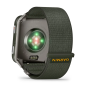 Venu X1 Moosgrün mit Titanrückseite ComfortFit-Nylonarmband Moosgrün (010-02980-03)