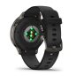 Venu 4 - 41 mm Schwarz/Schiefergrau mit Schnellwechsel-Silikon-Armband 18 mm (010-03013-02)