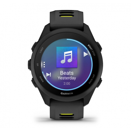 Forerunner 170 Schwarz mit Schnellwechsel-Armband 20 mm Silikon Schwarz/Amp Yellow (010-03920-00)