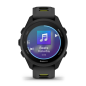 Forerunner 170 Schwarz mit Schnellwechsel-Armband 20 mm Silikon Schwarz/Amp Yellow (010-03920-00)