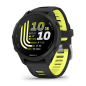 Forerunner 170 Schwarz mit Schnellwechsel-Armband 20 mm Silikon Schwarz/Amp Yellow (010-03920-00)