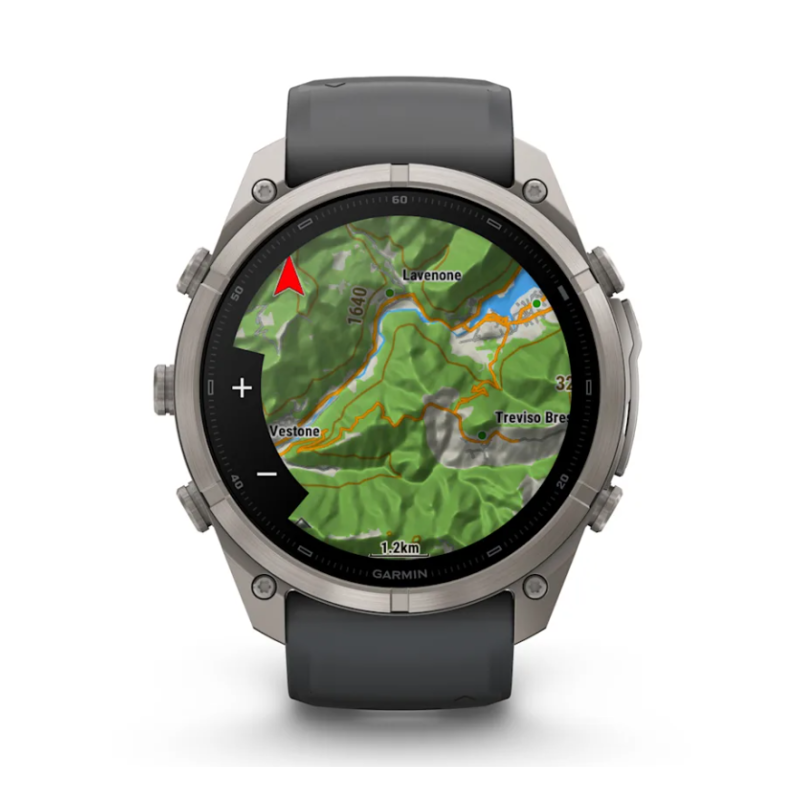 fenix 9 Pro 51 mm Titanio con cinturino in silicone Graphite/black (010-04337-21)