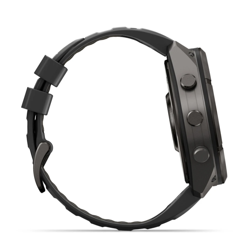fenix 9 Pro 51 mm Titanio DLC Carbon Gray con cinturino in silicone Black/Pebble Gray (010-04337-11)